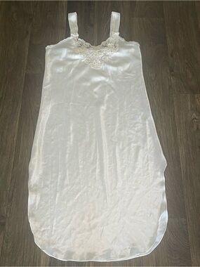 Vintage Inner Most Ivory & Lace Slip Dress